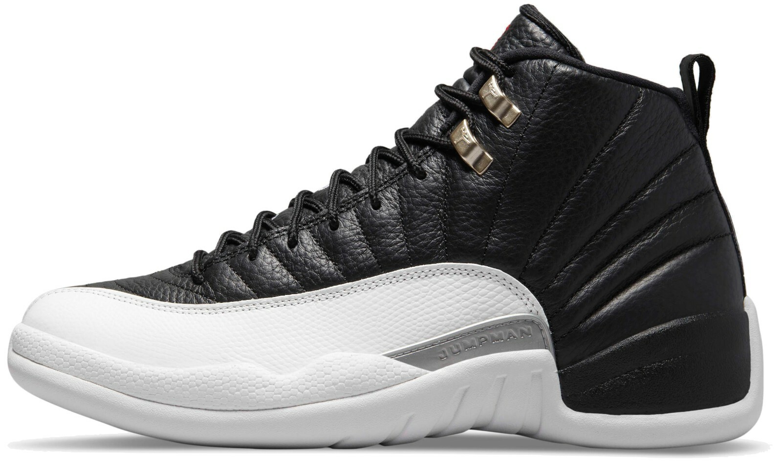 white & red jordan 12